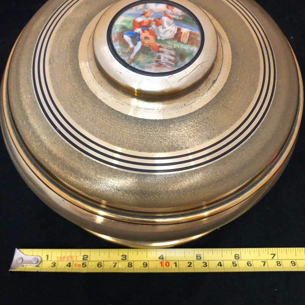 Gold Antique Musical Candy Dish